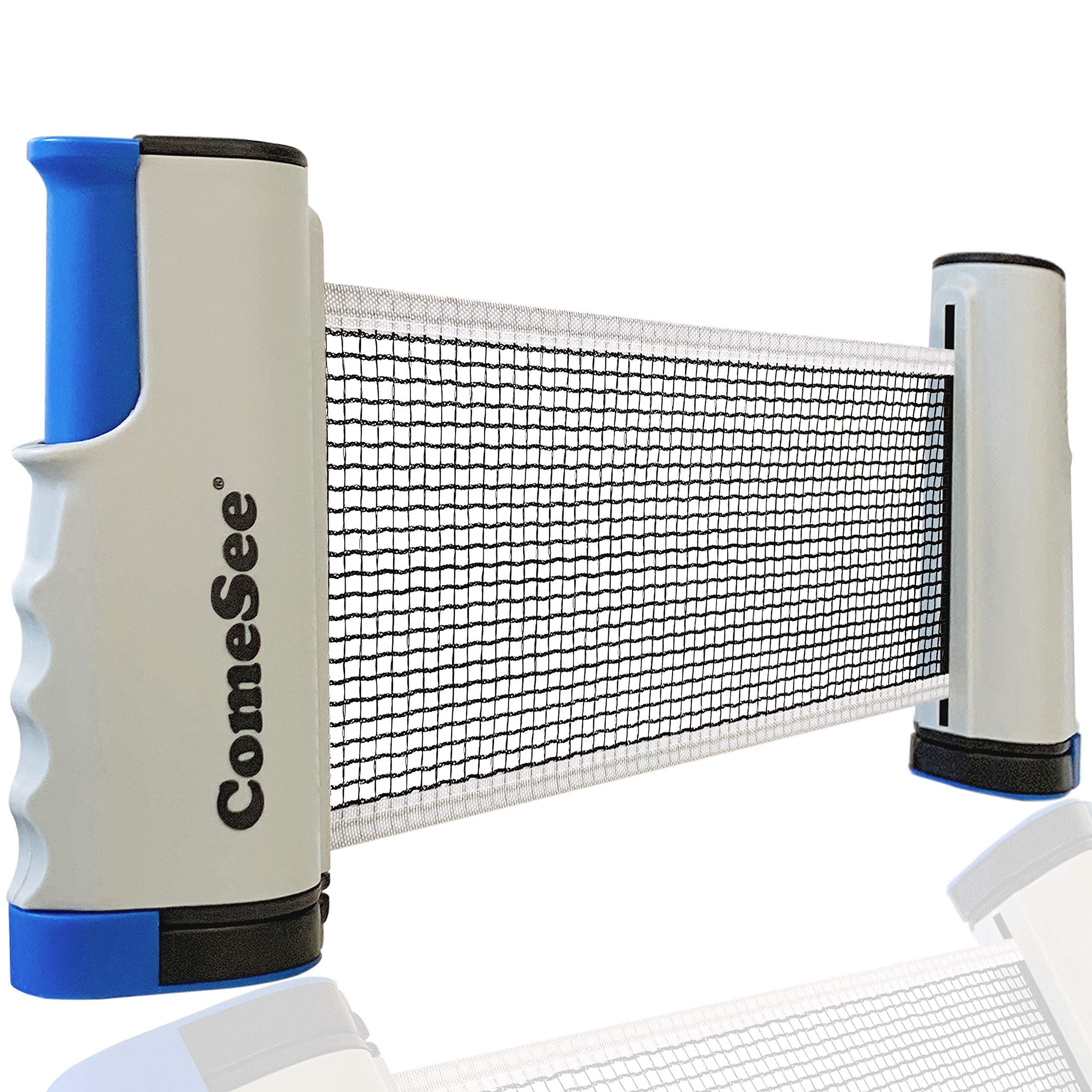 Comesee Ping Pong Net For Any Table, Retractable Table Tennis Nets And Posts Equipment For Replacement (Gray)