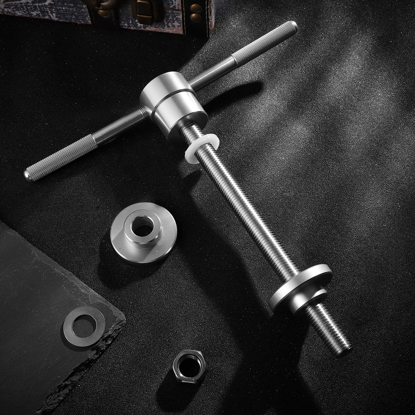 Lioobo Bike Headset Cup And Bottom Bracket, Bike Crank Removal Tool, Bottom Bracket Removal Tool, Press Installation Tool For Bi