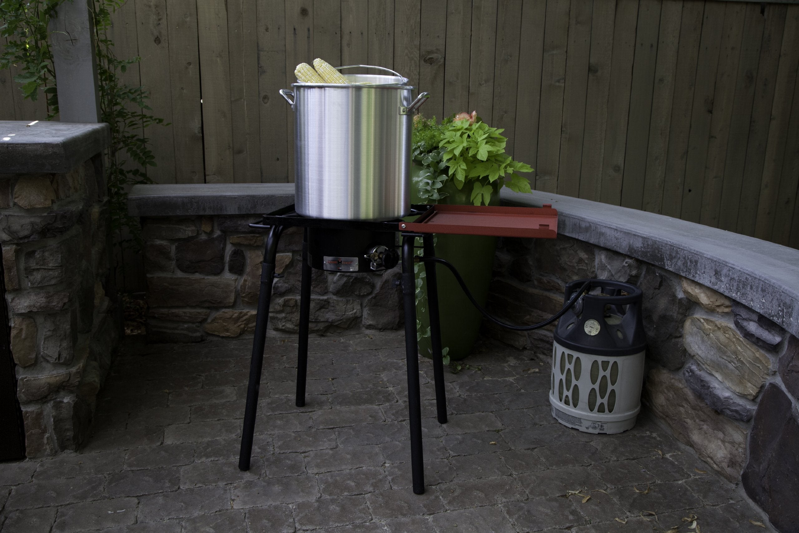 Camp Chef Aluminum Pot & Basket - Includes Lid, Basket & Removal Hook - Perfect For Boiling, Simmering & Steaming - Easy-To-Clea