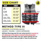 Method - Uscga Type Iii Nylon Pfd-Black-4Xl-6Xl