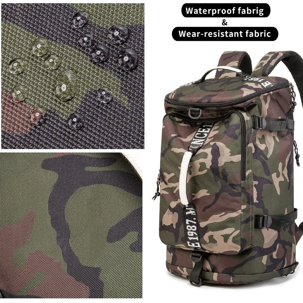 Funyago Outdoor Waterproof Backpack Hiking, Fishing, Camping Large Capacity Multifunctional Laptop Backpack, Suitable For Both M