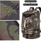 Funyago Outdoor Waterproof Backpack Hiking, Fishing, Camping Large Capacity Multifunctional Laptop Backpack, Suitable For Both M