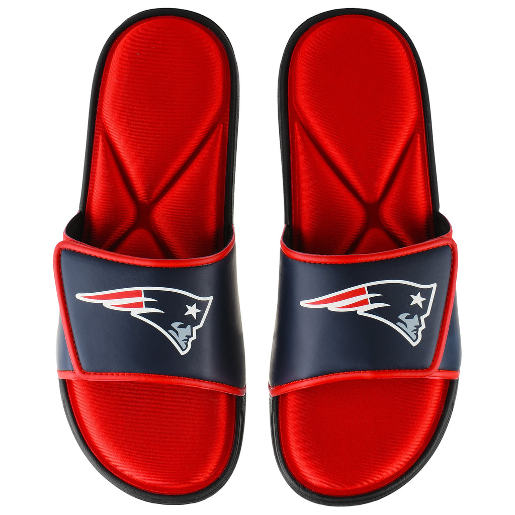 FOCO New England Patriots NFL Mens Foam Sport Slide - L