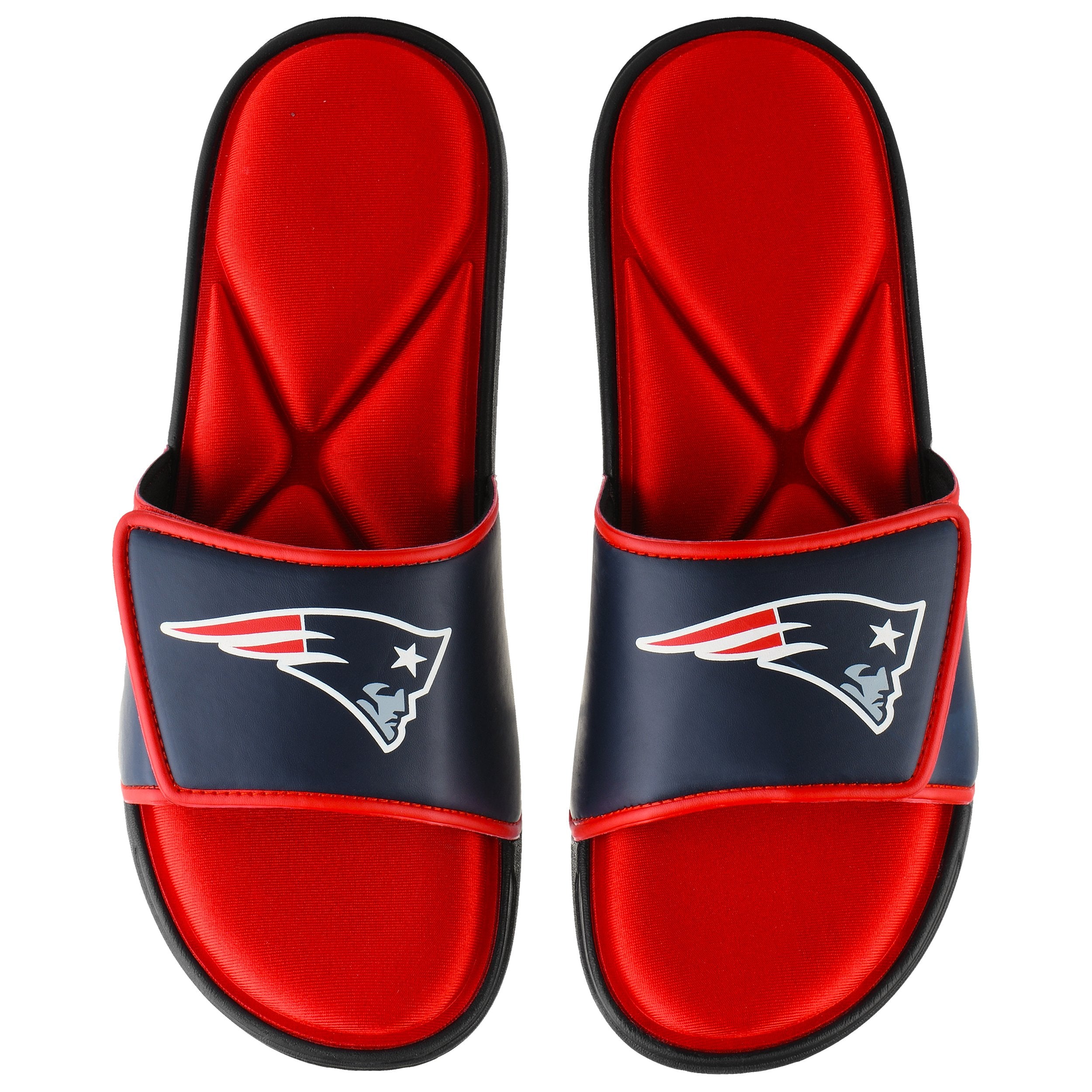 FOCO New England Patriots NFL Mens Foam Sport Slide - L