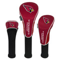 Team Effort Arizona Cardinals Driver Fairway Hybrid Set of Three Headcovers