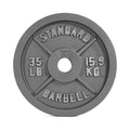 CAP Barbell Olympic 2-Inch Weight Plate, Gray, 35 LBS