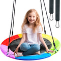 TURFEE 40 Saucer Tree Swing for Kids - 900Lb Weight Capacity, 900D Waterproof Oxford Fabric Platform Swing Seat with Adjustable 