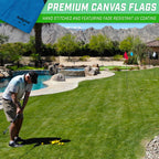 Gosports Golf Flags 3 Pack Great For Practice And Backyard Family Golf Games