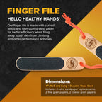 Climbskin Double Sided Hand & Finger File - Pocket Sized For Travel - For Flappers, Rips, Cracks - Strong Smooth Hands - Great F