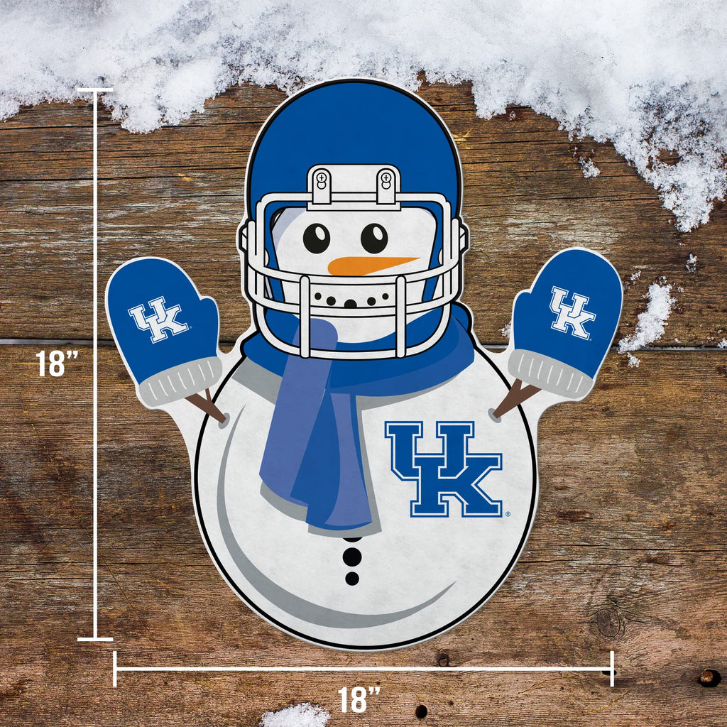 Rico Industries Ncaa Kentucky Wildcats Snowman Shape Cut Pennant - Home And Living Room D  Cor - Soft Felt Ez To Hang