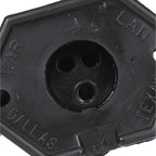 Attwood 14350-3 Medium-Duty Trolling Motor Connector, Female Receptacle, Boat Side, Weather Cover, Face Plate, 12-Volt Dc