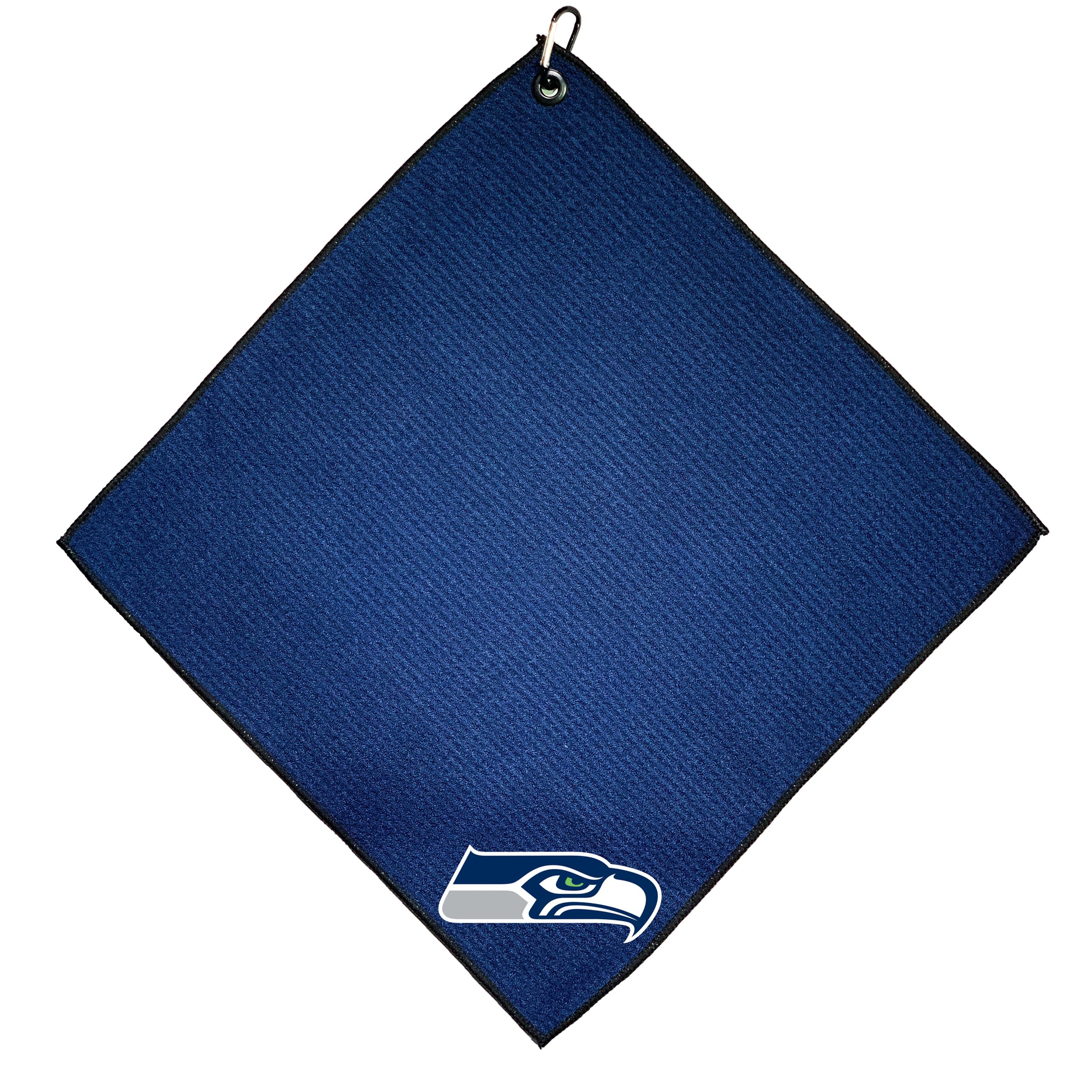 Team Golf NFL Seattle Seahawks Microfiber Golf Towel, 15x15 (Multicolor)