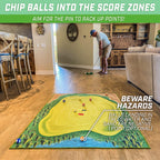 Gosports Chip N' Stick Golf Games With Chip N' Stick Golf Balls - Giant Size Targets With Chipping Mat - Choose Classic Or Darts