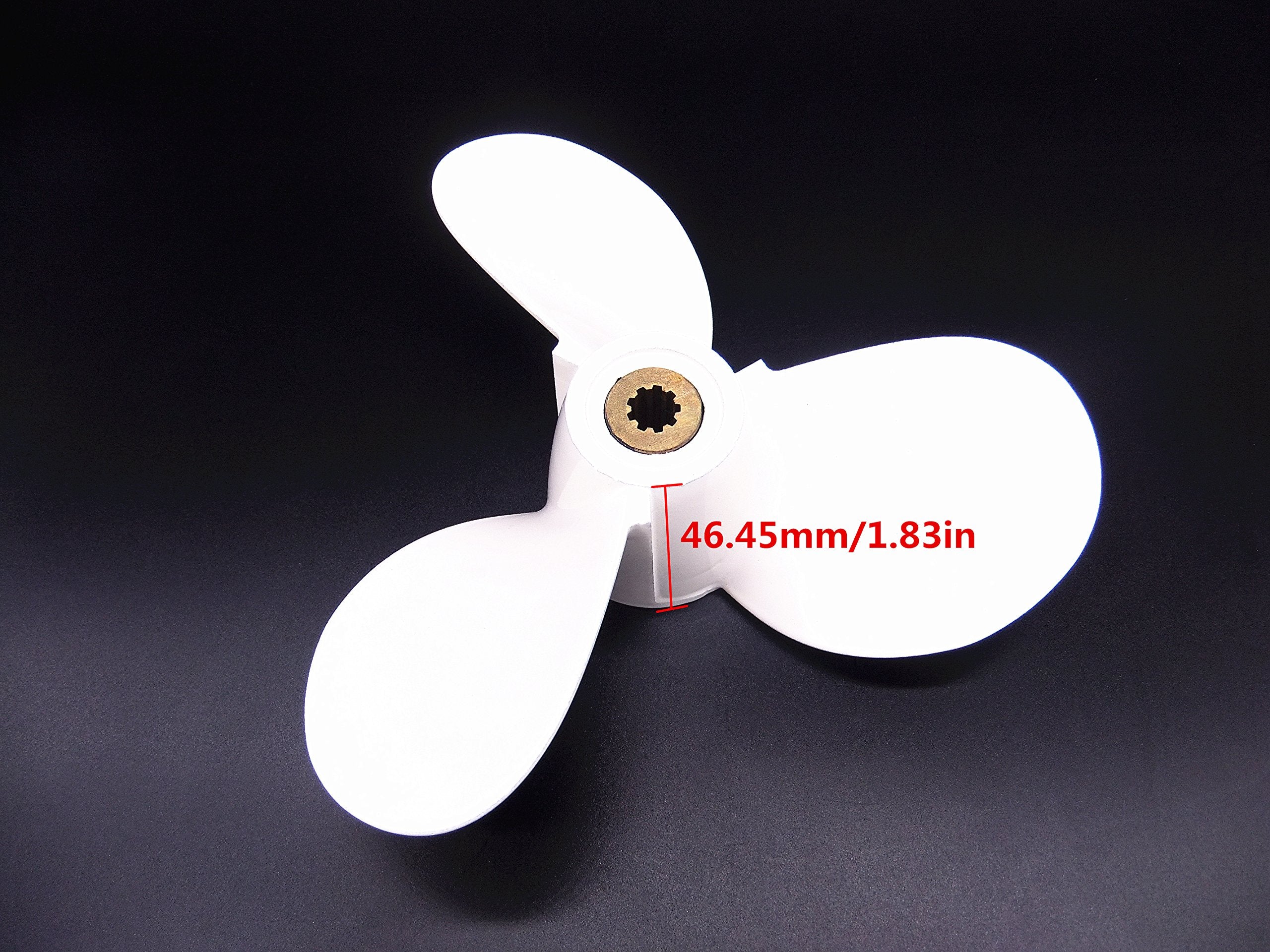 Southmarine Aluminum Alloy Propeller 7 1/2X8-Ba For Yamaha 4Hp 5Hp 6Hp 4A 4M 5M 5C F4 F6L F6S F5A F6C Outboard Motors 6E0-45941-