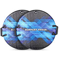 Slippery Racer Downhill Zeus Adults and Kids Foam Saucer Disc 1 Rider Snow Sled Toboggan with Handles, Midnight Hologram (2 Pack