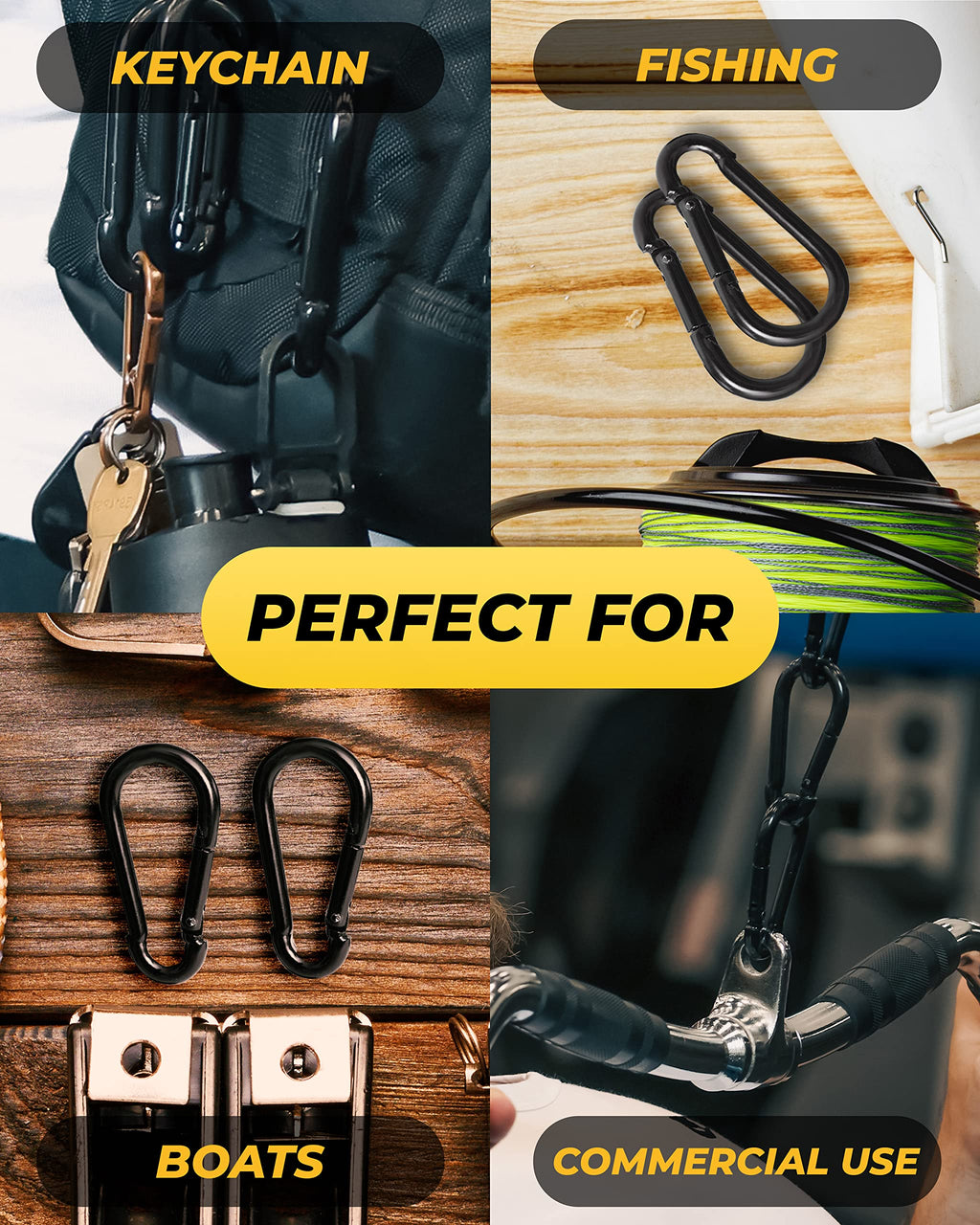 Carabiner Clip 5 Pcs Carabiner Heavy Duty Snap Hooks Heavy Duty Heavy Duty Carabiner Large Carabiner Clip Heavy Duty Carabiner C