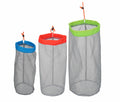 Stuff Sack Set Of 3 Lightweight Nylon Mesh Drawstring Storage Bag For Travelling Hiking