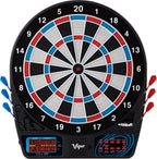 Viper By Gld Products Metropolitan Solid Wood Cabinet & Electronic Dartboard Ready-To-Play Bundle: Standard Set (777 Dartboard),