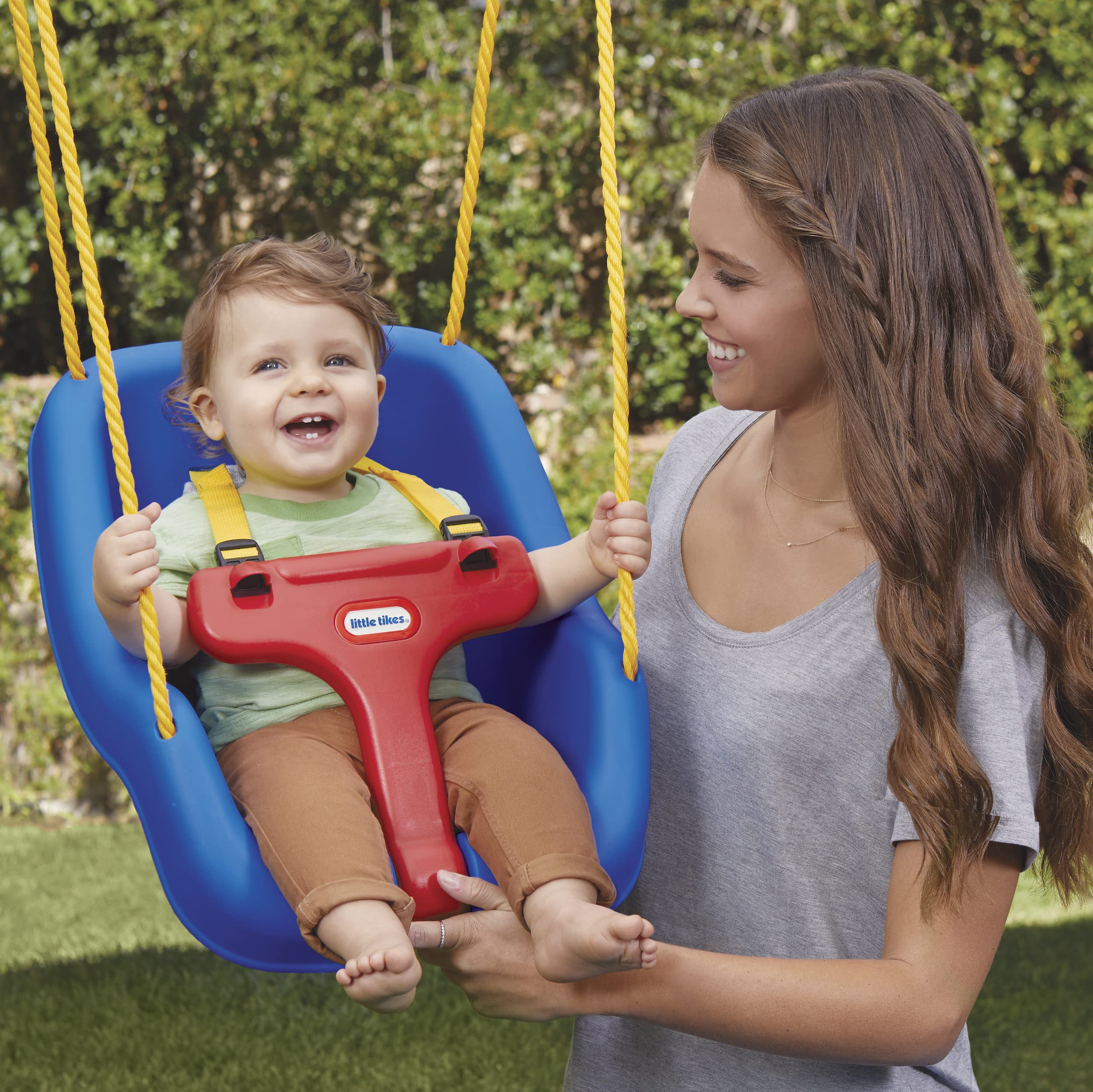 Little Tikes 2-In-1 Snug 'N Secure Swing Blue, 16.30 L X 16.00 W X 17.00 H Inches