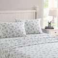 Laura Ashley Home - Flannel Collection - Sheet Set - 100 Cotton, Ultra-Soft Brushed Flannel, Pre-Shrunk  Anti-Pill, Machine Wash