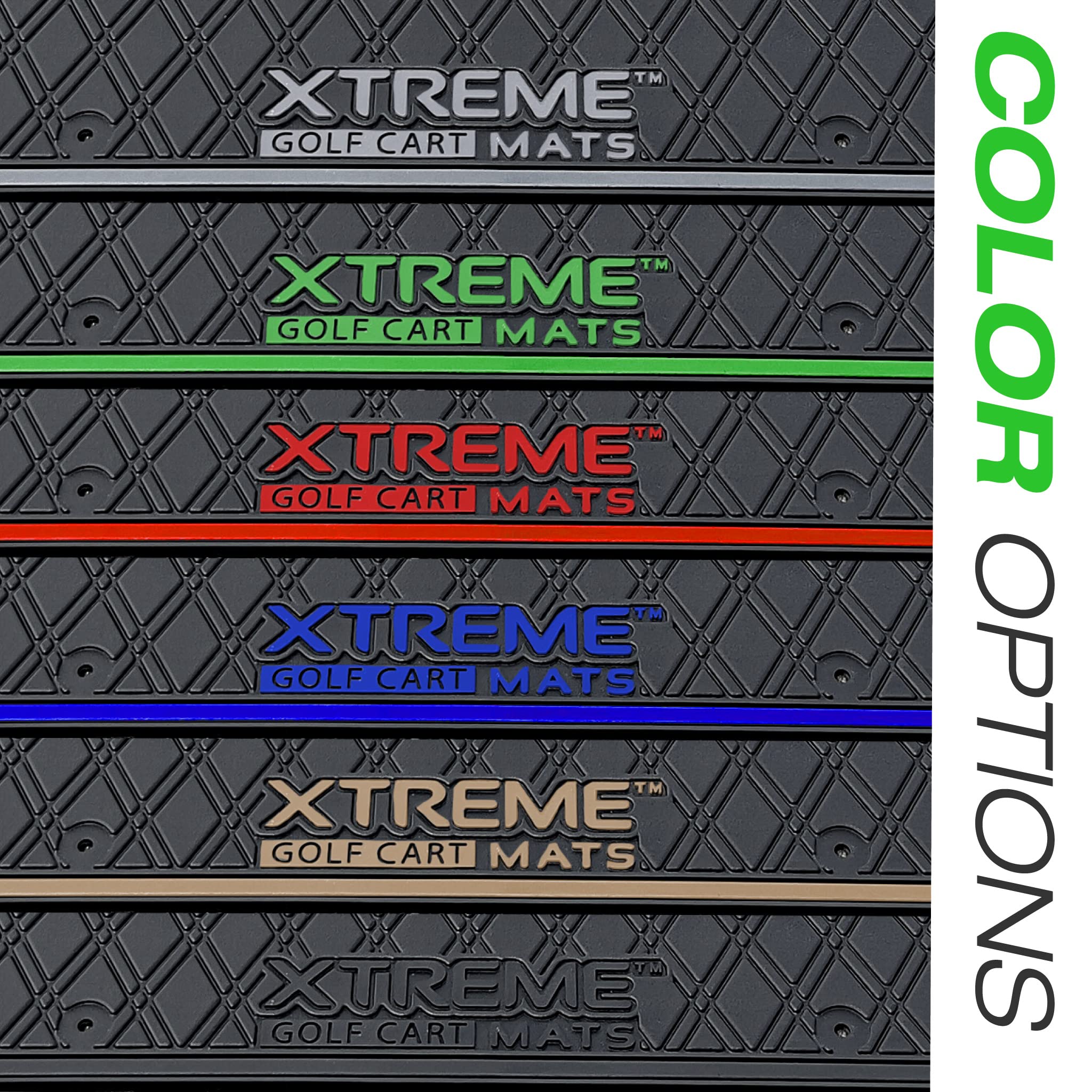 Xtreme Mats Icon Compatible, Full Coverage Golf Cart Floor Liner - Compatible With Icon Golf Carts (I20, I40) And Advanced Ev (G