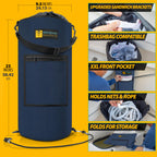 Portable Trash Can, Reusable Trash Bag, Leakproof Liner, Boat Storage Organizer, Trash Bag Holder, Marine Accessories, Pontoon B