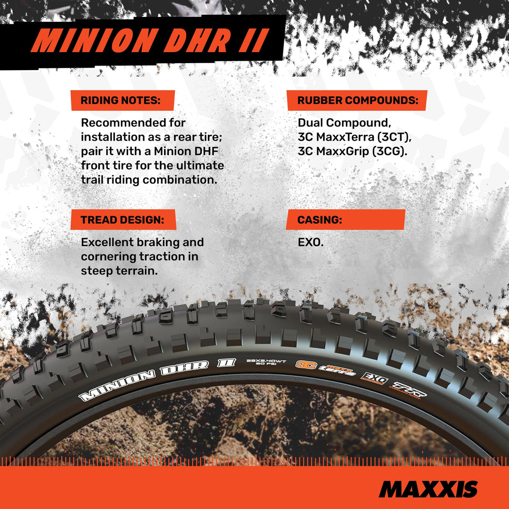 Maxxis 275X23 M-327Ru Minion Dhr Ii F60 Dc Exo Tr