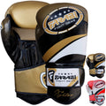Farabi Sports Boxing Gloves Training Punching Bag Kick Boxing Muay Thai Bag Gloves (Pro Fighter Gold, 16-Oz)