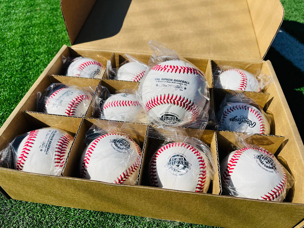 Rawlings  Cal Ripken Baseballs  Competition Grade  Rcal1  Youth/14U  12 Count, White