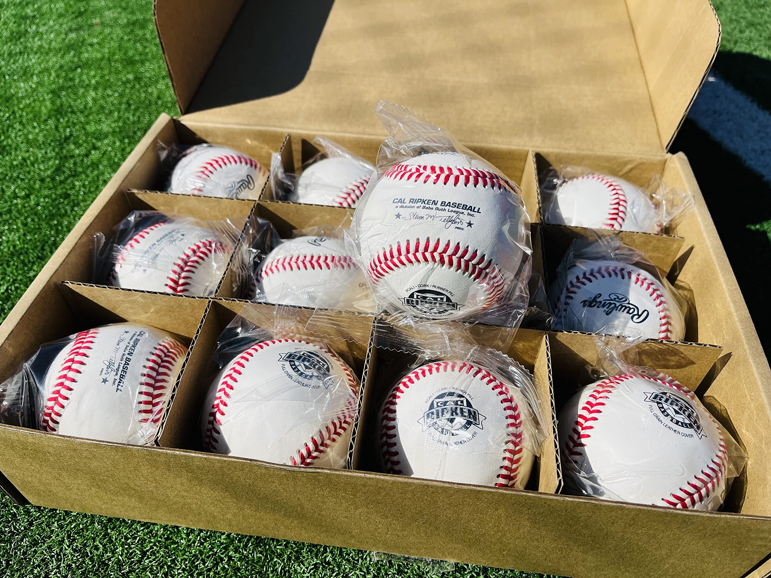 Rawlings  Cal Ripken Baseballs  Competition Grade  Rcal1  Youth/14U  12 Count, White