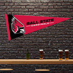Rico Industries Ncaa Ball State Cardinals Exclusive 12'' X 30'' Felt Wall D  Cor Pennant - Great For Home/Bed Room/Man Cave D  C
