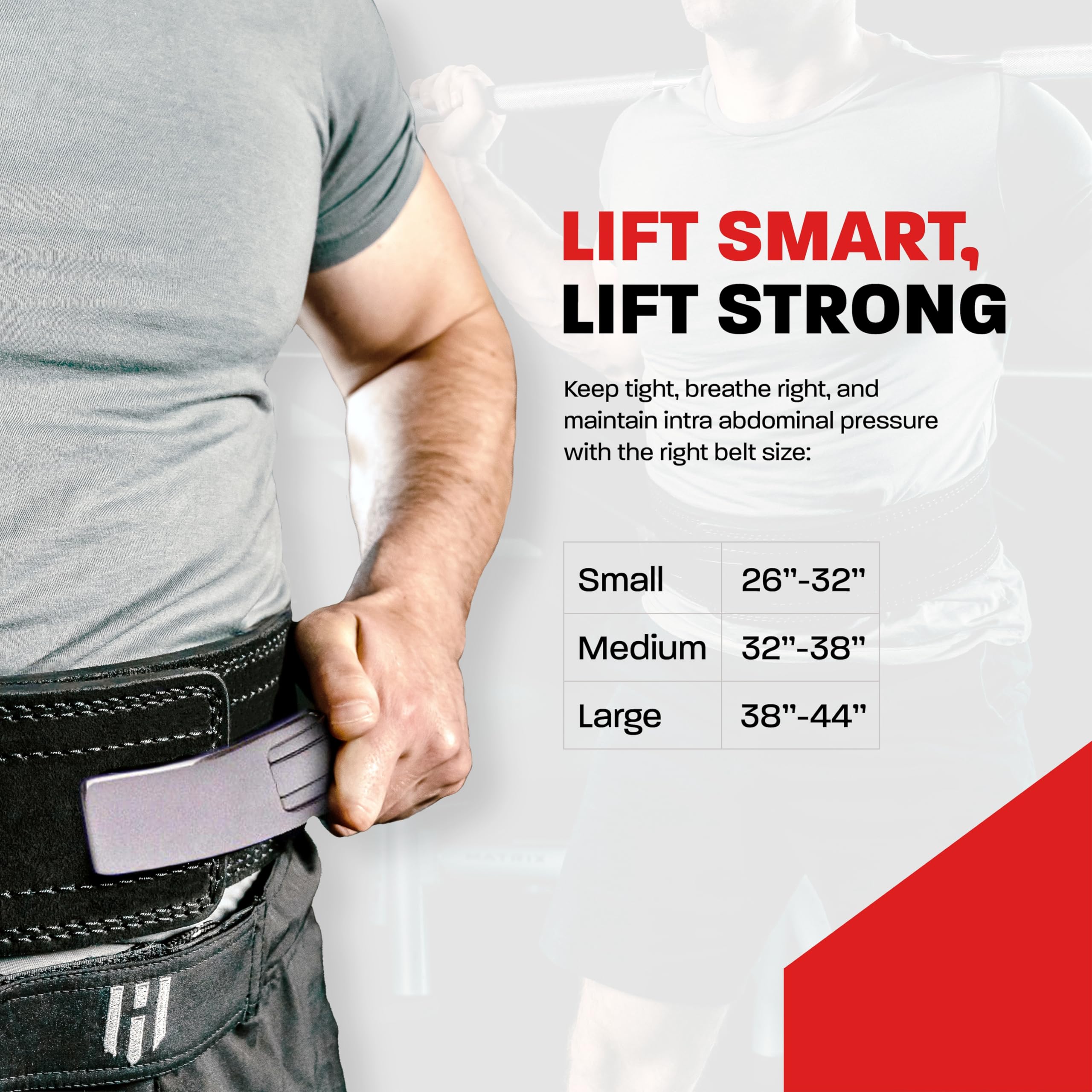 Hawk Sports Lever Belt For Men & Women, 10Mm Thick, 4'' Wide Suede Leather Weightlifting Belt, Safely Maximize Gains From Heavy