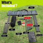 Volleyball Rebounder Net 7x4 Ft with Portable Travel Bag, 5-Angle Adjustable Rebounder Equipment for Practicing Digging, Setting