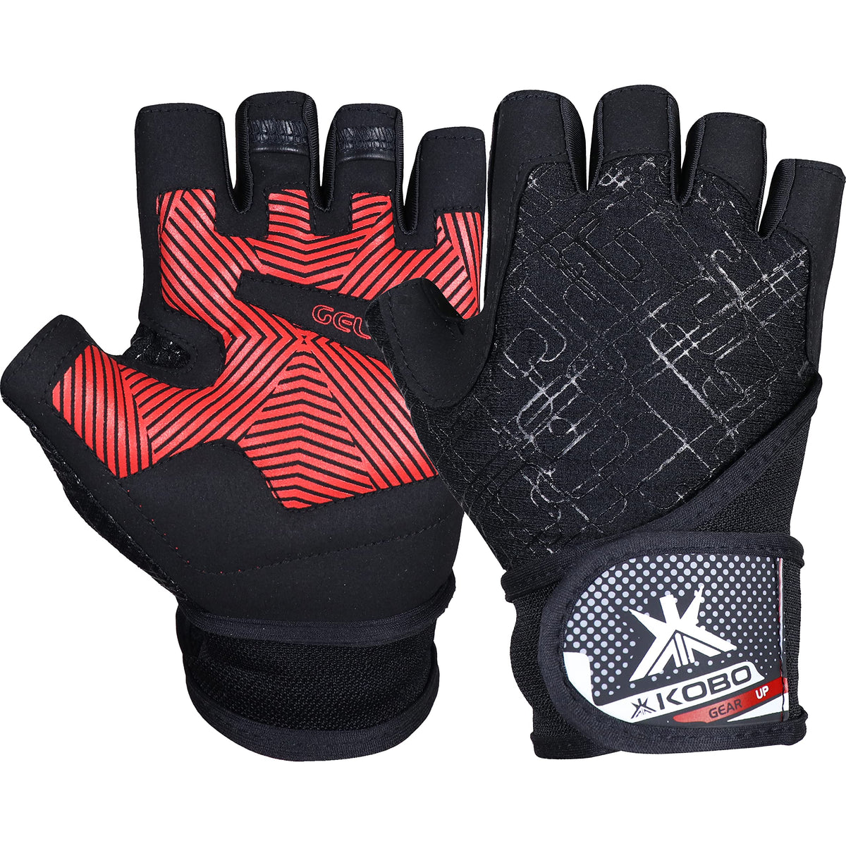 Kobo WTG55 Gym Gloves with Wrist Support
