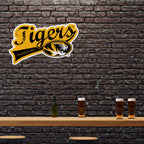 Rico Industries Ncaa Missouri Tigers Distressed Shape Cut Pennant - Home And Living Room D  Cor - Soft Felt Ez To Hang