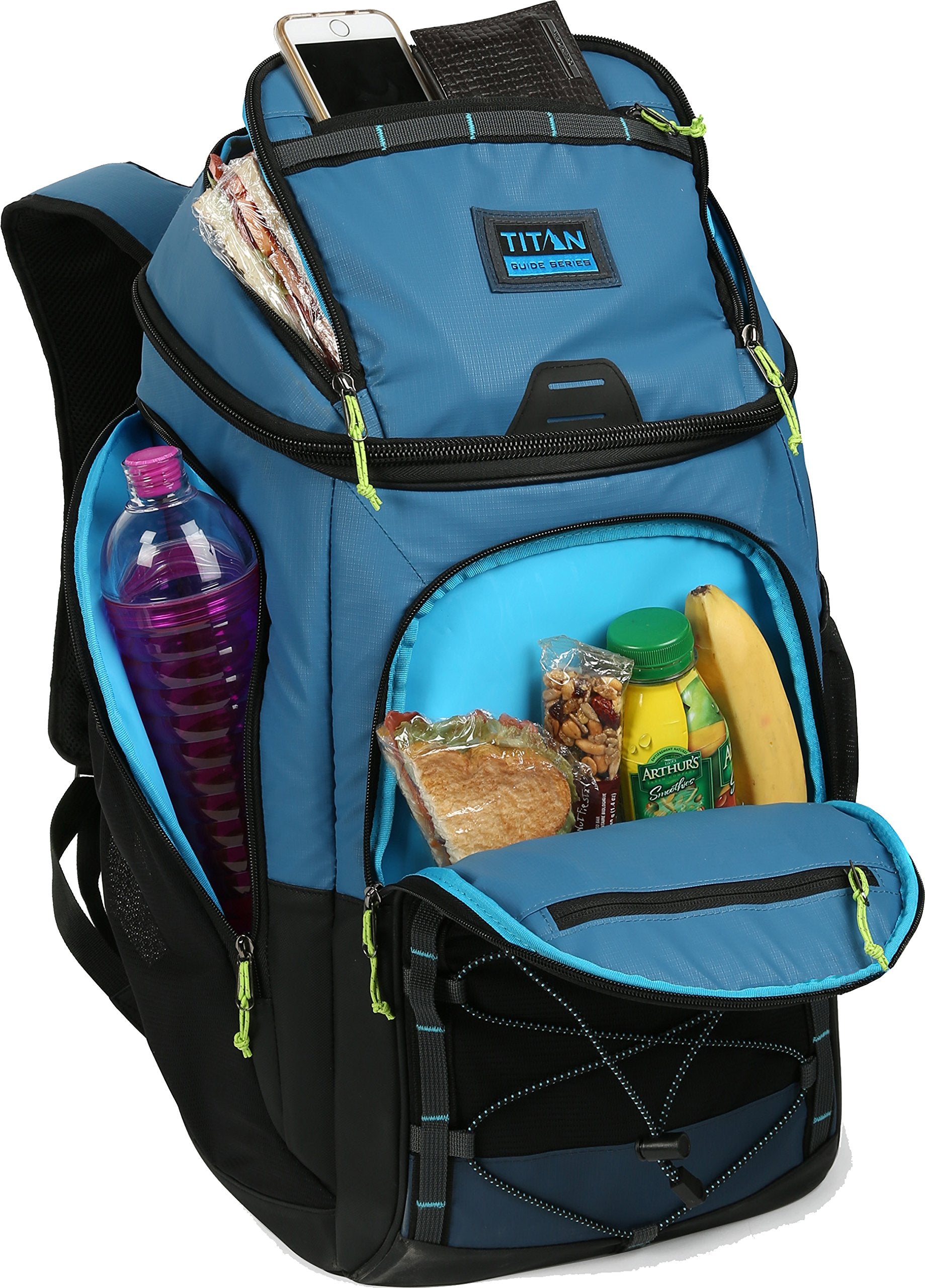 Arctic Zone Titan Guide Series 30 Can Backpack Cooler, Blue (1739Ila18001)