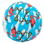 Swax Lax Lacrosse Training Ball - Indoor Outdoor Practice Less Bounce & Rebounds (1 Flamingo)