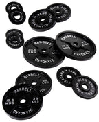 Fitvids Olympic 2-Inch Cast Iron Plate Weight Plate For Strength Training And Weightlifting, Vintage Style, 35Lb Pair