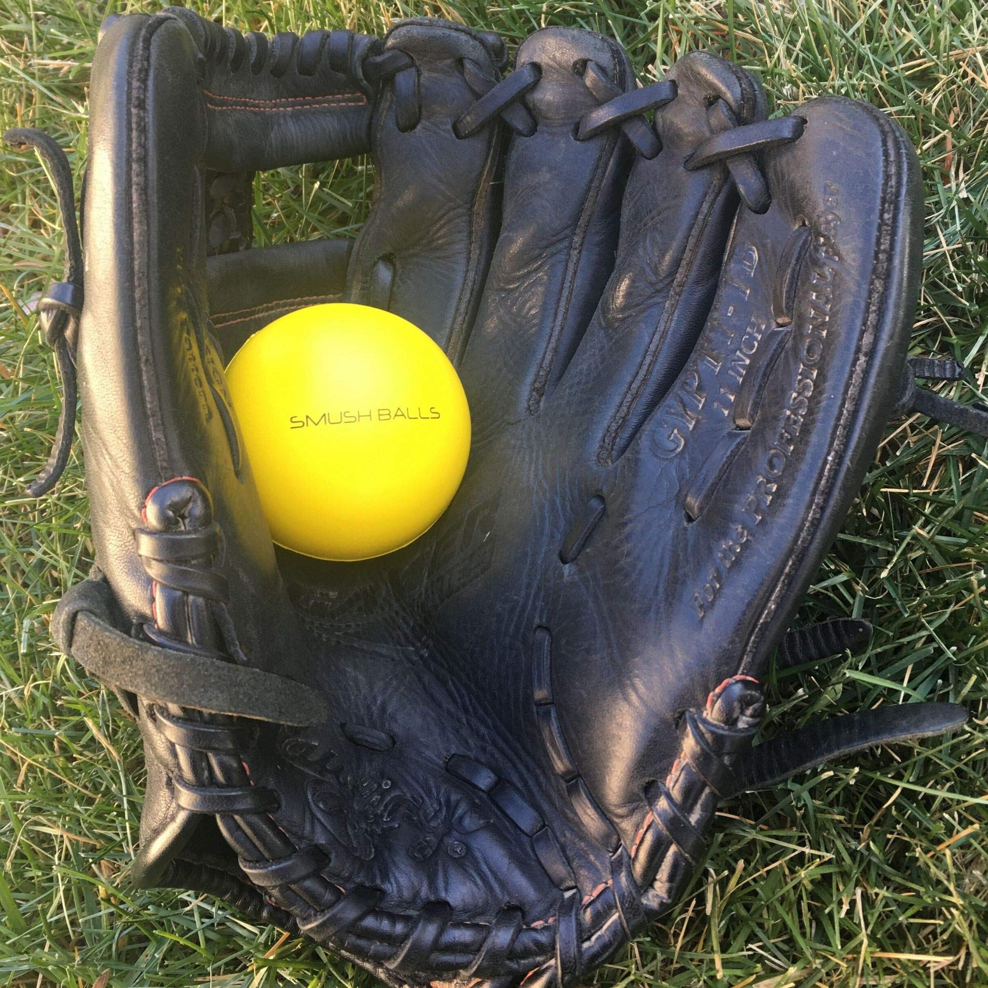 Smushballs - The Ultimate Anywhere Baseball Softball Batting Practice Training Ball - Yellow (60)