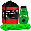 Kutir Throw Weight and Line Kit with Storage Bag 16 OZ 600D Pouch, 150 Foot Polyethylene Easter Rope for Arborists, Suitable for
