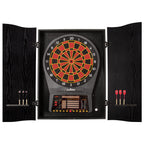 Dmi Sports Black Cricketpro Dartboard Cabinet  Designed For Arachnid 15.5Cricketpro 900, 800, 750, 650 Electronic Dartboards  Do