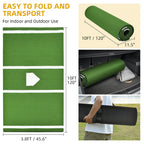 Shopsource Baseball Batting Mat, 10 x 3.8 FT Softball Hitting Mat, Upgraded Anti-Slip Mat with Stitched Embroidery Turf, Softbal