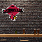 Rico Industries Ncaa Louisville Cardinals Distressed Shape Cut Pennant - Home And Living Room D  Cor - Soft Felt Ez To Hang,20.5