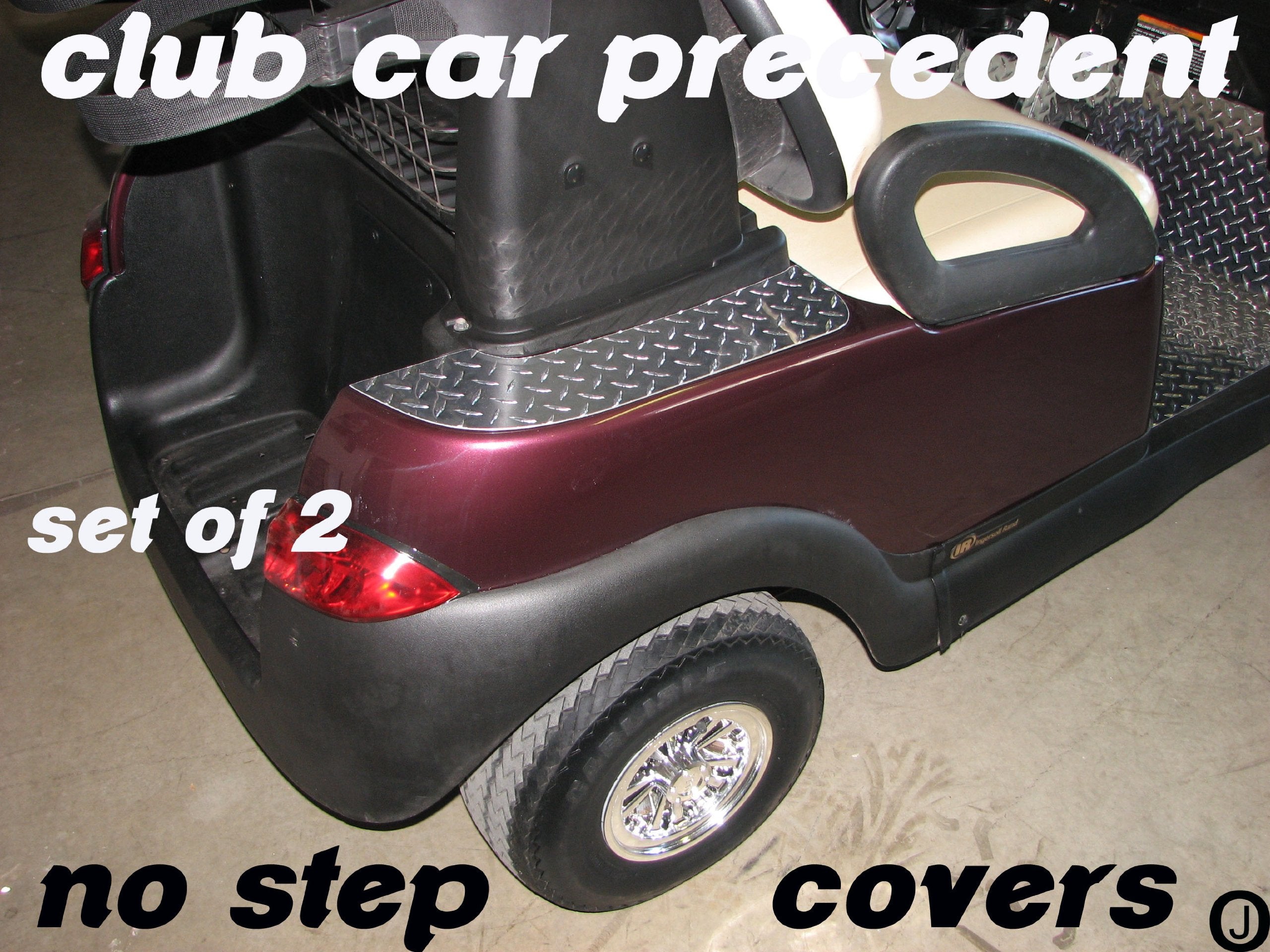 Club Car Precedent Golf Cart Diamond Plate No Step Covers