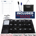 Athletico 15 Player Dugout Organizer - Hanging Baseball Helmet Bag To Organize Baseball Equipment Including Gloves, Helmets, Bat