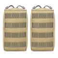 Tacticool 2 Pack Molle Pouches - Tactical Compact Water-Resistant Edc Pouch (2 Pack-Tan)