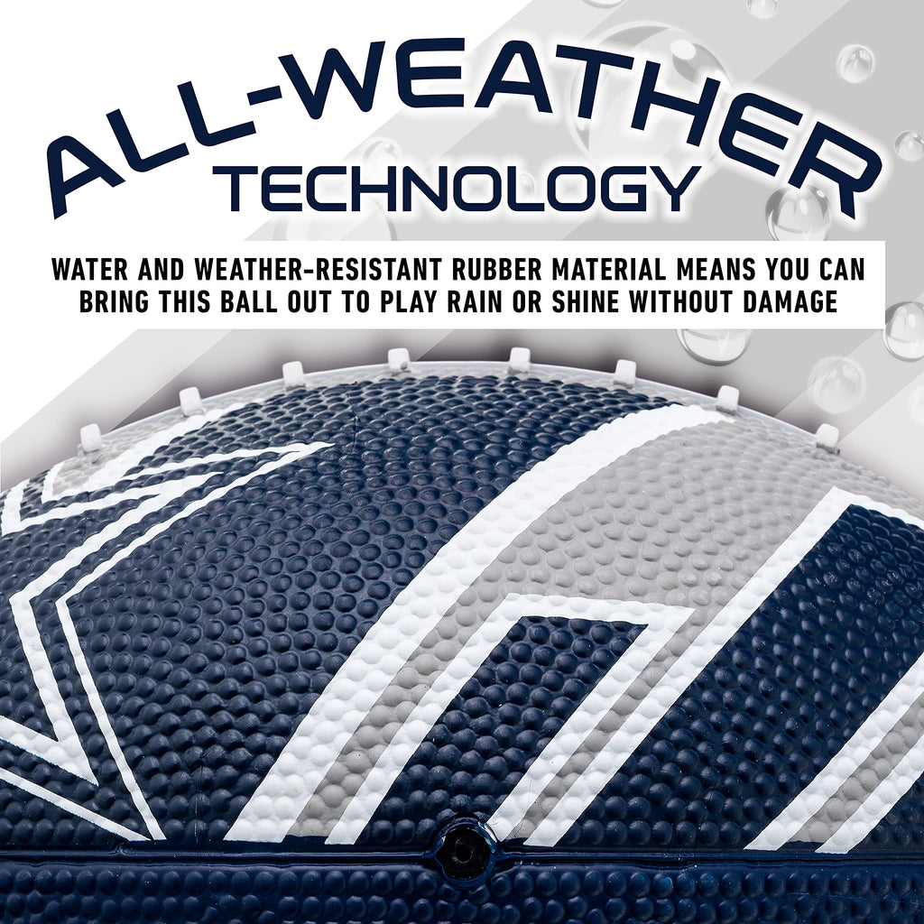 Franklin Sports Nfl Dallas Cowboys Football - Youth Football - Mini 8.5'' Rubber Football - Perfect For Kids - Team Logos And Co