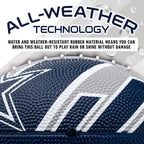 Franklin Sports Nfl Dallas Cowboys Football - Youth Football - Mini 8.5'' Rubber Football - Perfect For Kids - Team Logos And Co