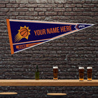 Rico Industries Nba Basketball Phoenix Suns Personalized - Custom 12'' X 30'' Soft Felt Pennant - Ez To Hang