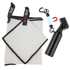 59Golf - Golf Club Cleaning Kit : Foaming Golf Club Brush With Water/Soap Tank + Golf Club Towel + Golf Ball Towel + Magnetic Ke